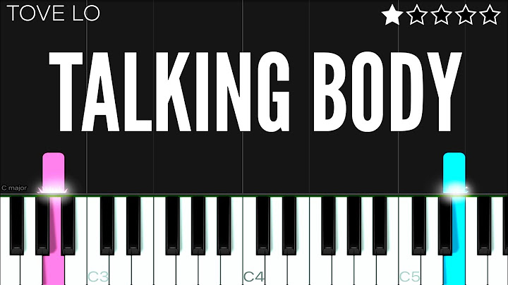 Talking Body Piano version - Piano performance video thumbnail
