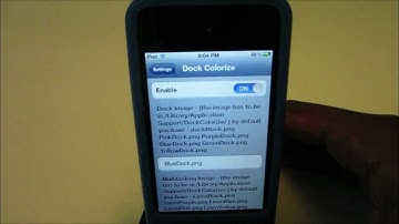 Cydia Tweaks - DockColorize- Custom the color of your dock