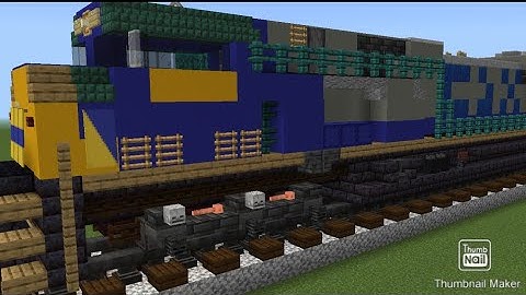Minecraft CSX SD80MAC Locomotive Tutorial