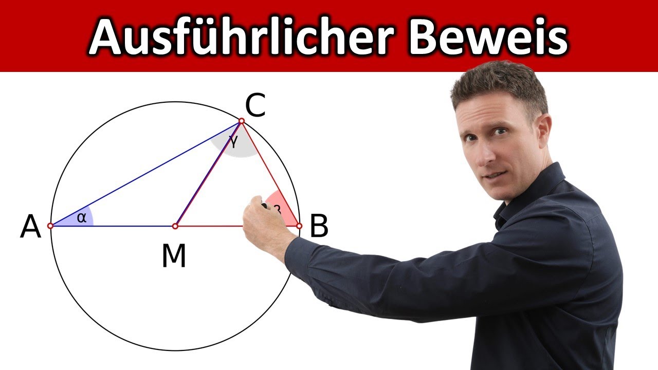 Satz des Thales Kehrsatz Beweise - YouTube