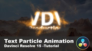 Amazing Text Particle Animation with DaVinci Resolve v15  - v18 & Fusion