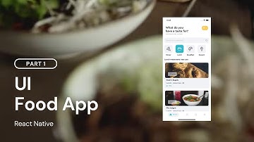 Food Order App UI | React Native | Part 1 #SpeedCode #reactnative