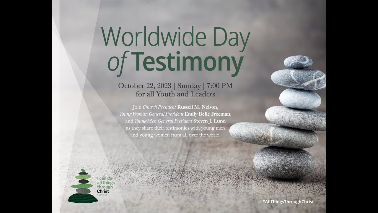 Youth Worldwide Day of Testimony YouTube