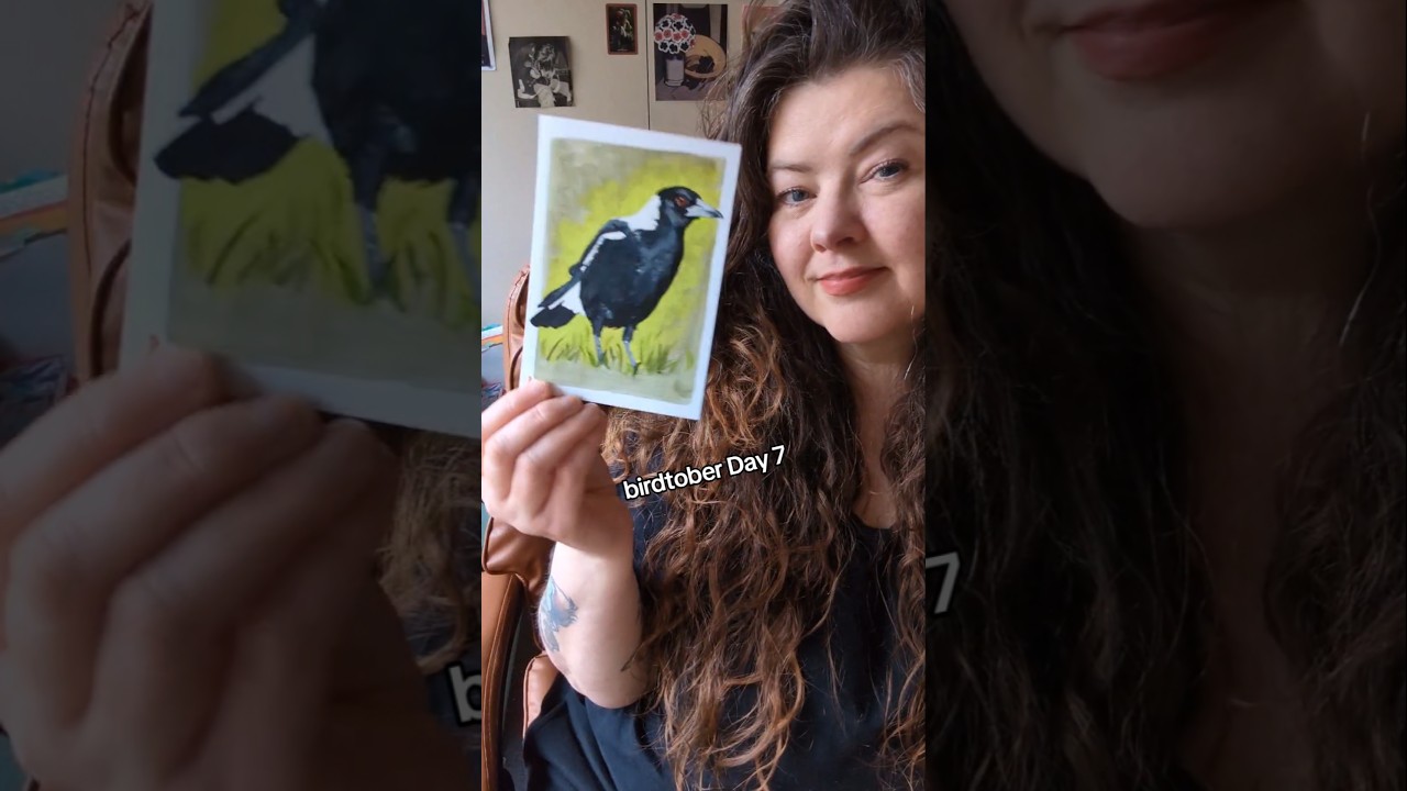 Birdtober Day 7: the Magpie!! 