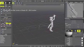 Shade 3D - BVH motion and Ball Joint
