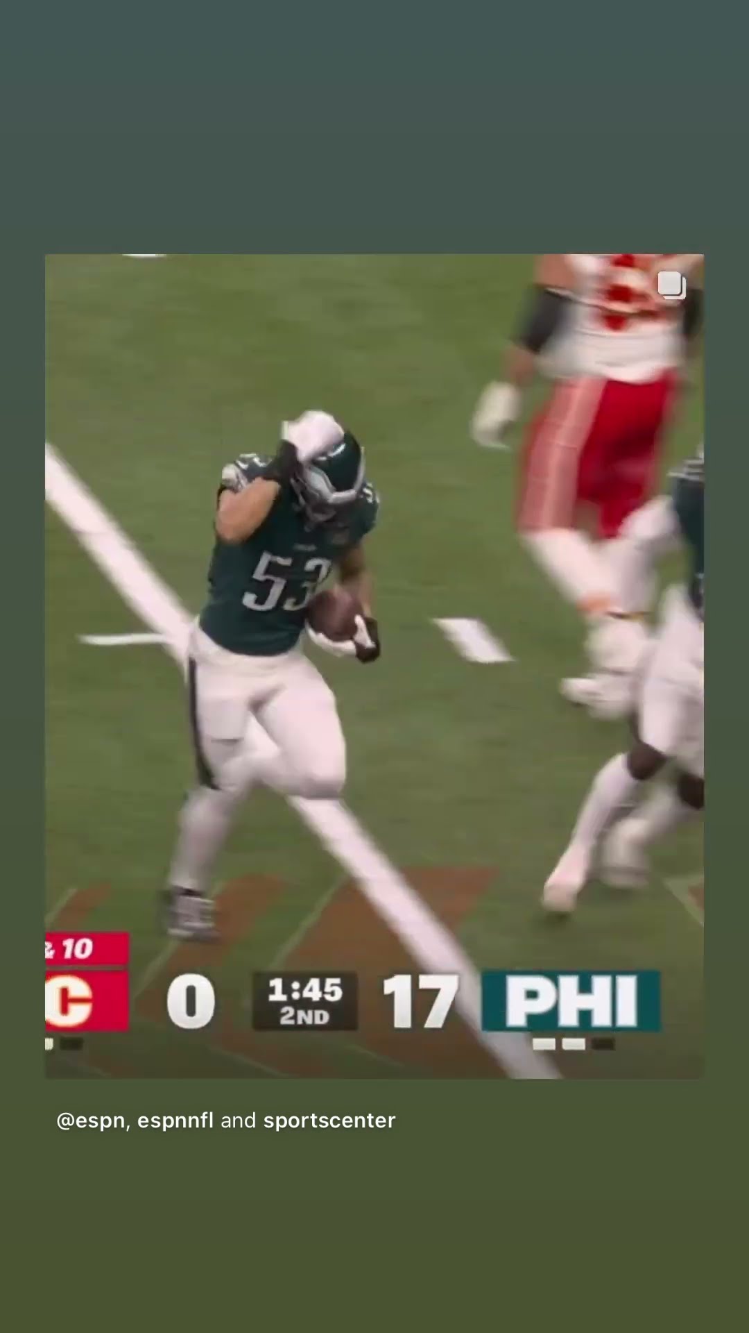 It’s intercepted again #hoodnews #patrickmahomes #philadelphiaeagles #ZachBaun #nfl #trending #how