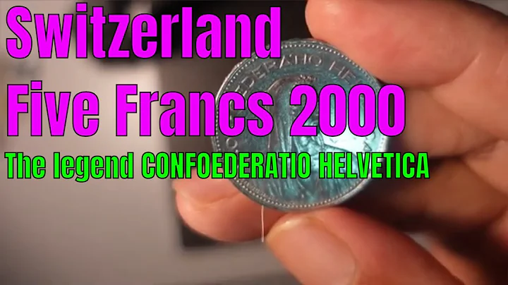 Five Francs 2000, Coin from Switzerland/ legend CONFOEDERATIO HELVETICA #04