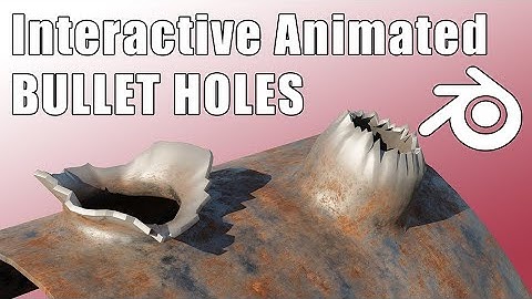 [Blender 3.1] Animated Interactive Bullet Holes Geometry Nodes Tutorial