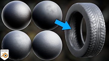 Procedural Rubber Materials - Part 1 (Blender Tutorial)