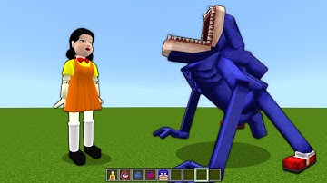 NEW Shin Sonic vs Squid Game 2 DOLL Mod ADDON UPDATE in MINECRAFT PE