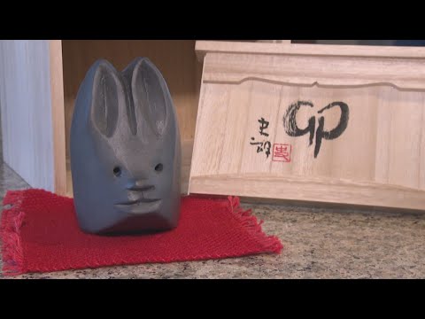 世界的彫刻家 速水史朗 希少品 龍 辰年 置物 石彫刻 世界的