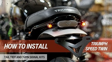 Brogue Moto - Speed Twin - Plug & Play - Tail Tidy + Plug & Play Turn Signal Kits - Install Video