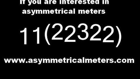 Prog - Irregular asymmetrical meters