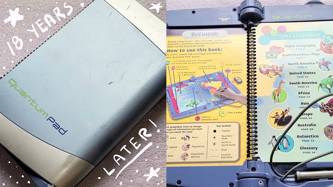 LeapFrog Quantum Pad [from 2003] - 18 Years Later! nostalgic tech *:・ﾟ✧ 