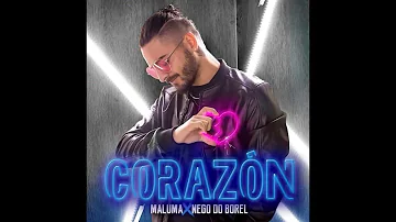 Maluma - Corazón ft. Nego do Borel ( Letra )