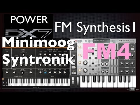 How To Learn Very Basics Of FM Synthesis - Minimoog Syntronik & FM4, From VCO, VCF To VCA, Part 1