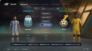 Argentina vs Ghana | International | EA FC 26 | Simulation