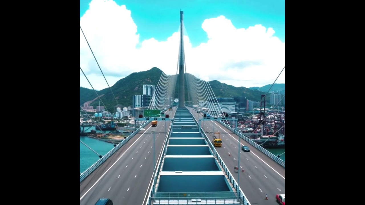 Sea Crossing Bridge in China by Drone 