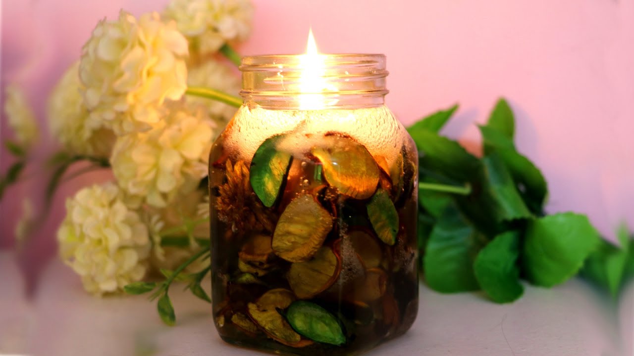 DIY Dried Flower Resin Candles 🌿🕯