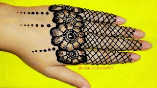 Very beautiful stylish back hand mehndi design | easy mehndi design | mehndi ka design | mehndi