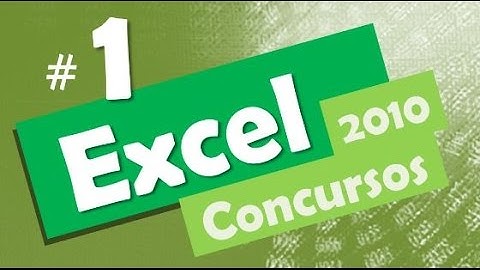Excel 2010 concursos # 1 - Informática Planilha de Cálculo