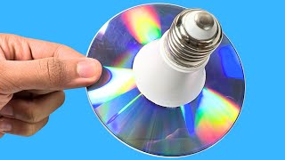 How to Make a Cool Creation | Transforming an LED Bulb and DVD with DIY Ingenuity!