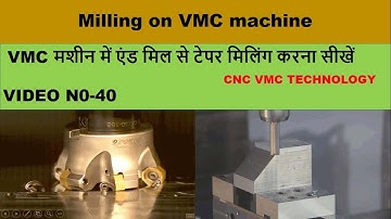 tapper milling operation on vmc || vmc programming