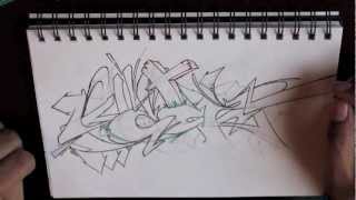 NEW GRAFFITI SKETCH - "100K" Blackbook Session