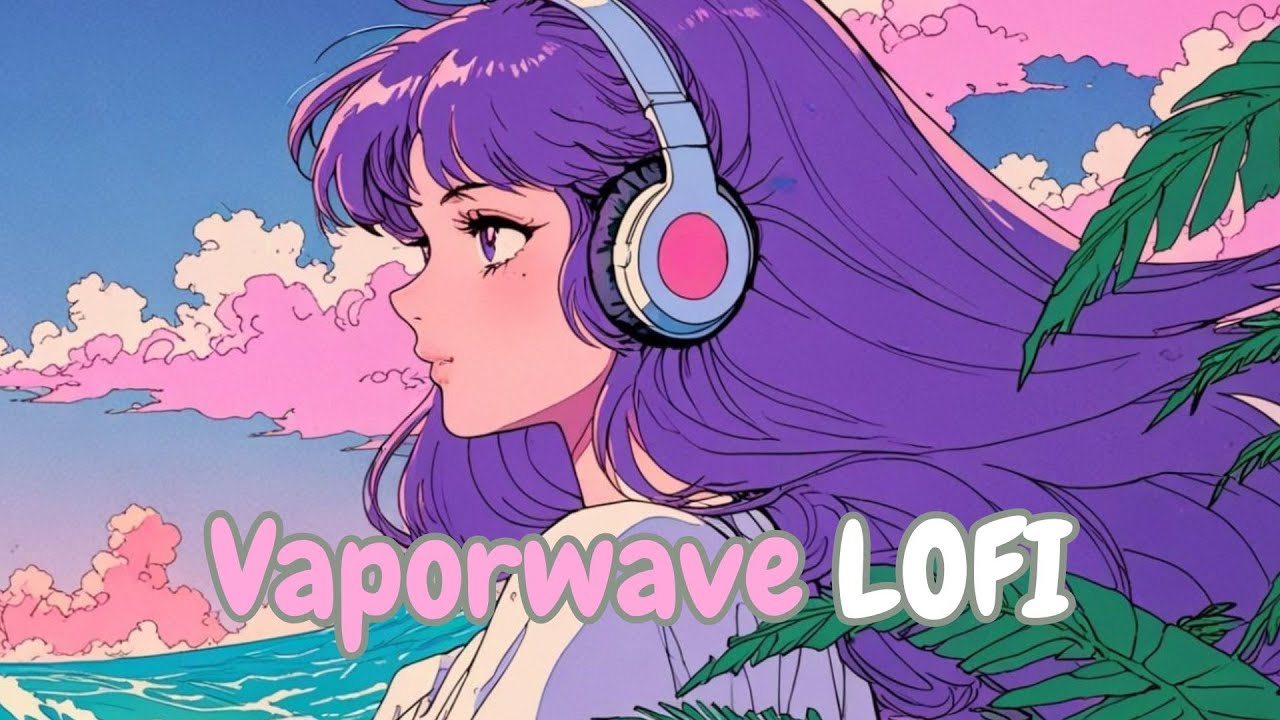 1 Hour of Vaporwave Lofi | Nostalgic Sunset Beats, Soft Waves & Retro Chill Vibes 🌴🌊✨