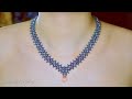 Beautiful beaded necklace. How to make beaded jewelry