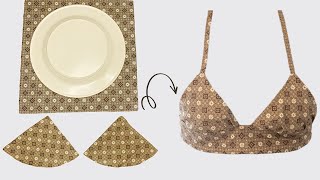 No need to buy a bra, use plate to make bra | Easy DIY