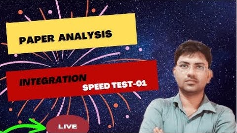 #NIMCET-2023-24/#CUET#PGQP26/PAPER ANALYSIS/INTEGRATION SPEED TEST-01/Run Tutorials Varanasi