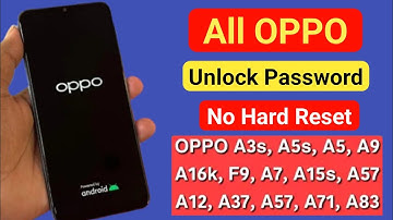 How to unlock oppo mobile Oppo mobile ka lock kaise tode Oppo mobile ka password lock kaise tode 