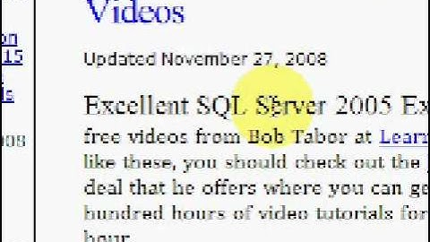SQL Server - Tables and Records Video Tutorial