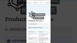 Manage Your Products Services With Our Notion Business Planner 