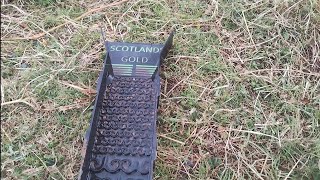 Scotland's Gold sluice box, test