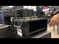 Infocomm 2019 skb corporation presents 1skb  isf4u injection molded 4u studio flyer rack case