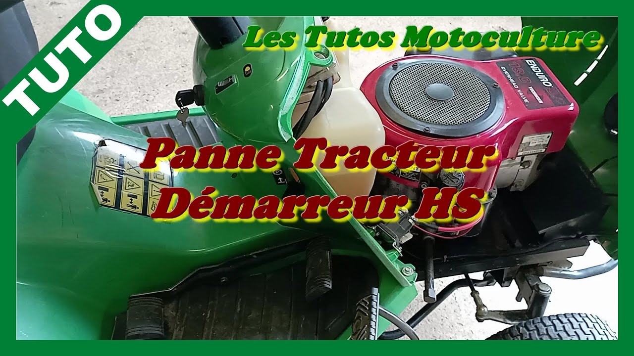 Tracteur tondeuse , Panne électrique 3 Démarreur HS Tecumseh YouTube — free download