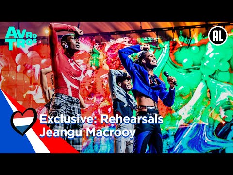 Exclusive: First Eurovision rehearsals Jeangu Macrooy | TeamJeangu