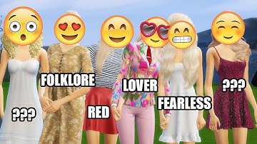 Every Era of Taylor Swift, but in Sims 4