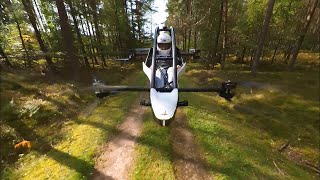 Der Mann fliegt damit durch den Wald! Diese bemannte Drohne ist einfach unglaublich!