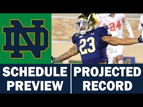 Notre Dame 2021 Schedule Preview / Projected Record - YouTube