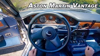 Driving The 1985 Aston Martin V8 Vantage Euro - Classic British V8 Motoring (POV Binaural Audio)