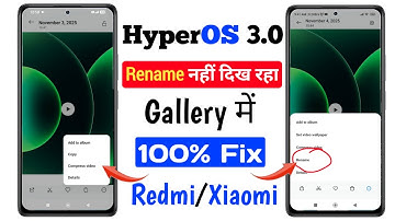 How to Fix Rename not Showing in Mi gallery Photos/Video | HyperOS Rename Missing in Gallery | Redmi