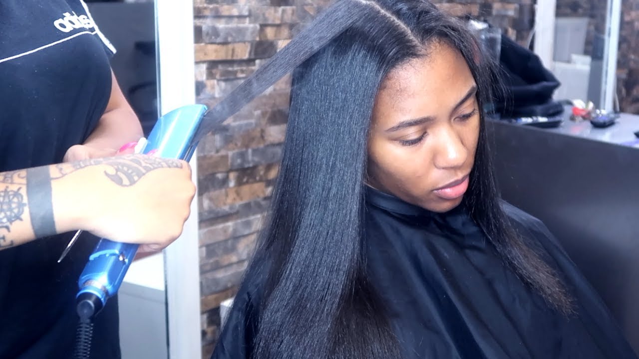 The Most Beautiful Natural Hair Ever Silk Press Youtube