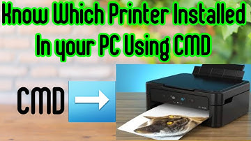 How To Know Installed Printers Using Cmd  | in Windows 10/11|@skinfonet