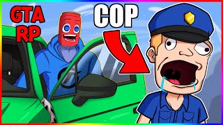 Stealing Cars in Front of Salty Cops (GTA RP Trolling)