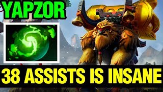 38 ASSISTS IS INSANE - YAPZOR EARTH SHAKER FULL BUILD - Dota 2