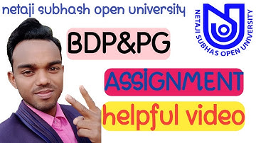 nsou bdp assignment 2021 / nsou assignment 2021  / nsou / netaji subhas open university / ASSIGNMENT