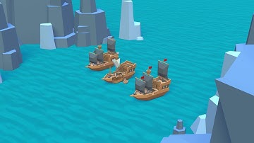 Pirate Ship Ambush (Low Poly Scene Inspection | Blender)